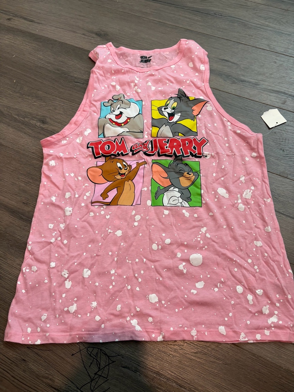 Juniors Tom And Jerry Tank Top Size M 7-9